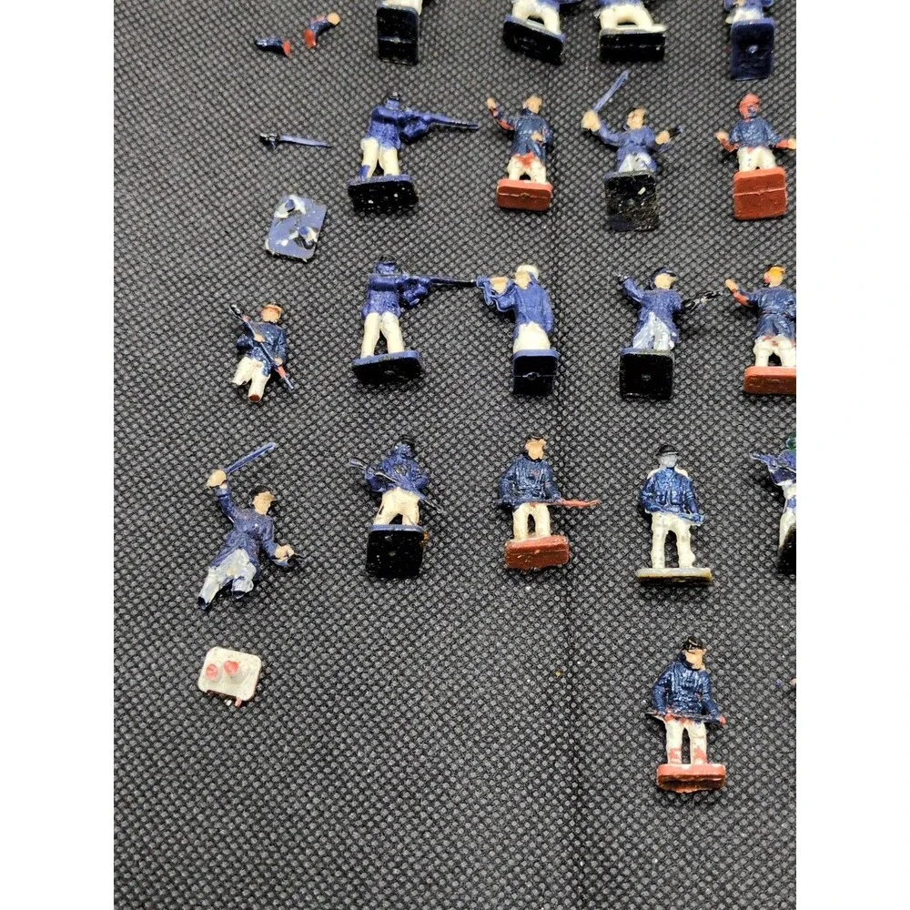 (38) Partially Painted Civil War Miniatures 1/72 Scale